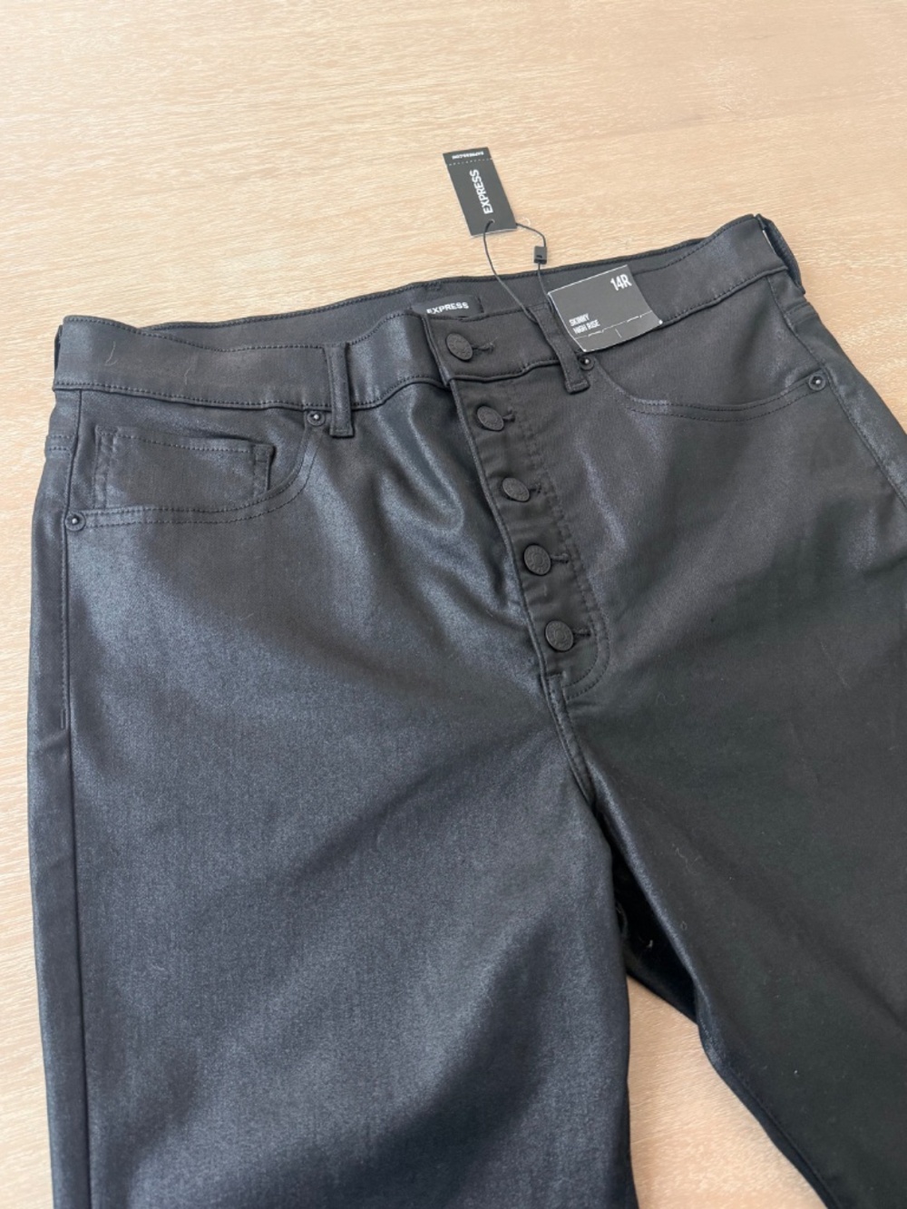 NWT EXPRESS Women’s High Rise Skinny Pants | 14R - Picture 3 of 3